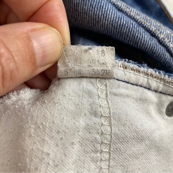 VTG 80s Levi's 509 Jeans Orange Tab Men's Size 34x30 Made In USA Straight Leg - Picture 10 of 14